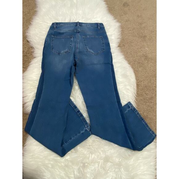 Chelsea And Violet Womens Bootcut Jeans Pockets Belt Loops High Rise Size 26 - Picture 8 of 10